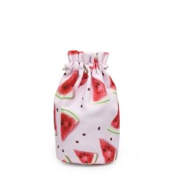 Personalized small cute portable red waterproof drawstring bag