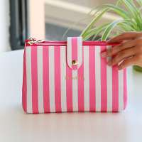 manufacture custom printed pink ziplock cosmetic bag