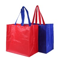 Recycled Eco-friendly Custom Reusable Shinny Laminated PP Woven Shopping Bag