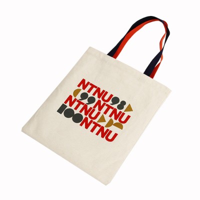 china factory custom print recyclable portable cotton canvas shopping tote bags